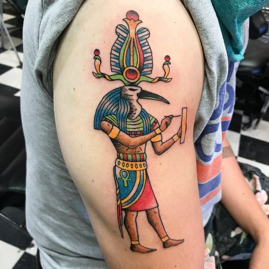 Thoth Tattoo Designs For The Upper Half Of Your Arm
