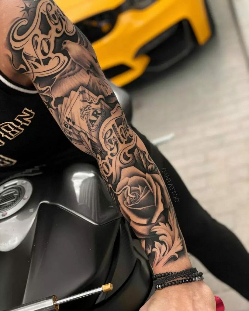 Thoughtful arm sleeve tattoos for men