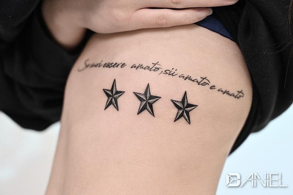 101 Best Three Star Tattoo Ideas That Will Blow Your Mind! - Outsons