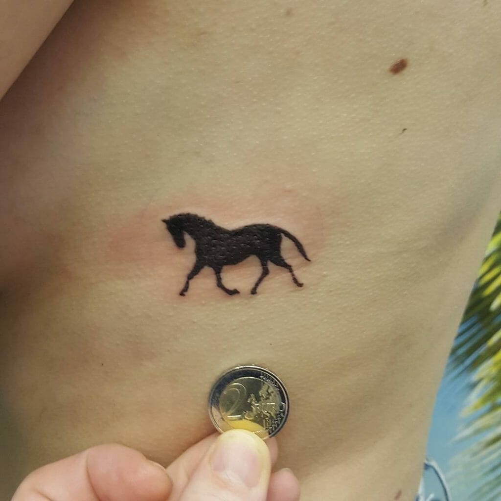 Tiny Horse Running Tattoo Designs for Women