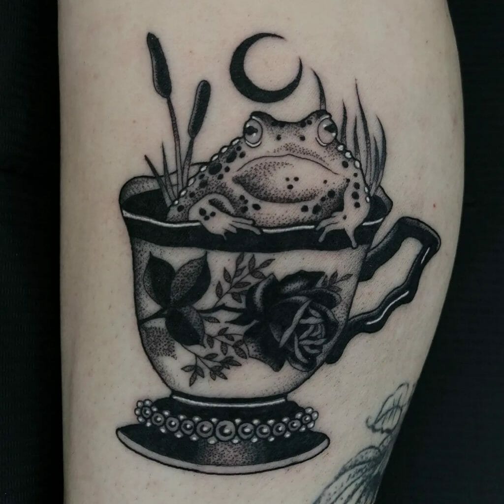 Toad In A Teacup Tattoo