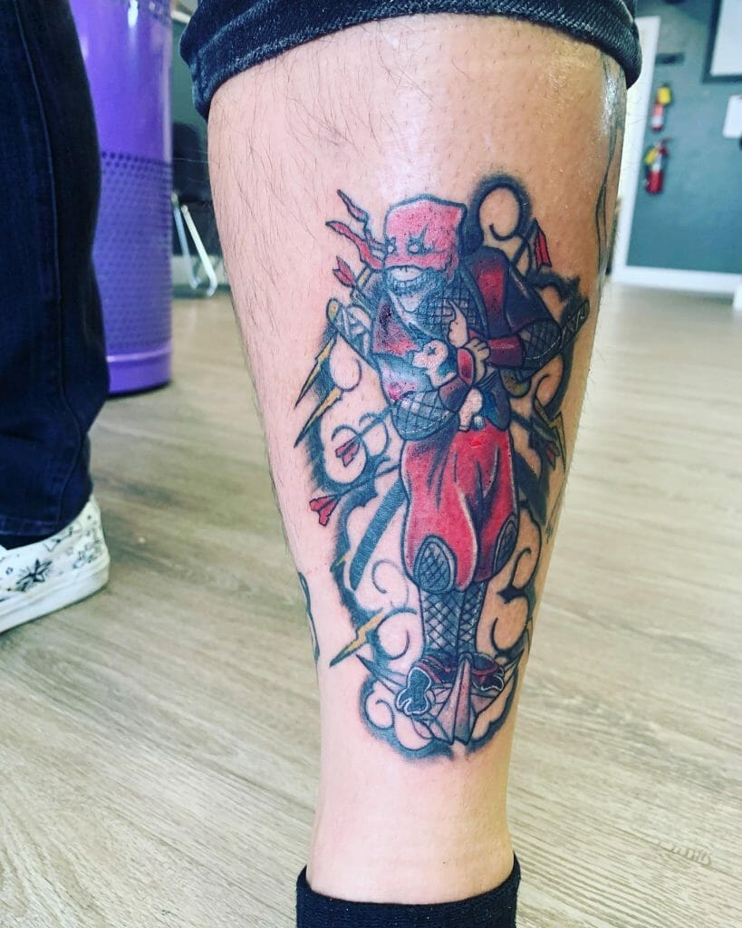 Traditional Deadpool Tattoo