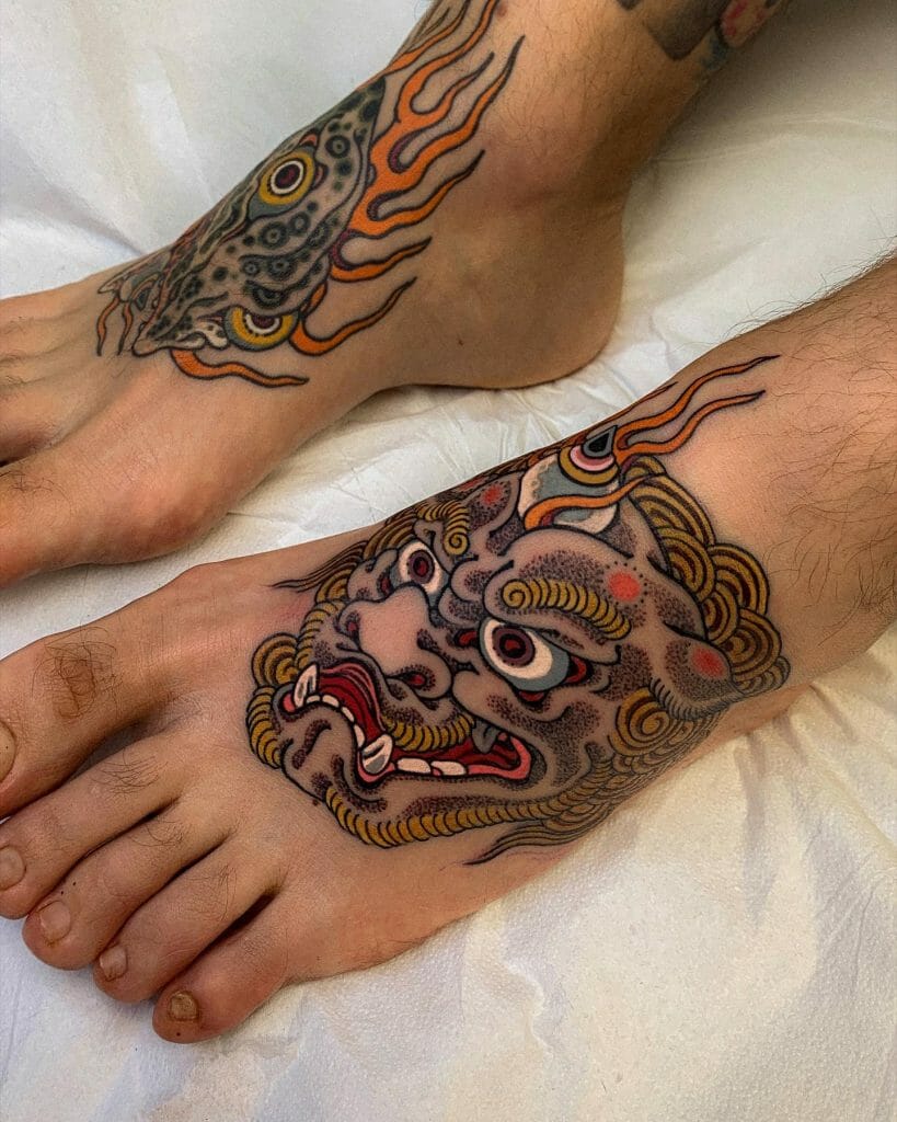 Traditional Foo Dogs For Feet