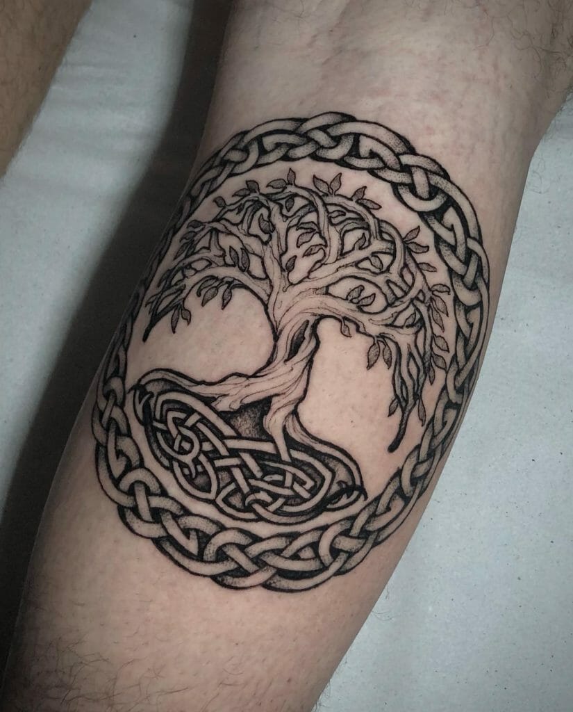 Traditional Tree of Life Viking Tattoo