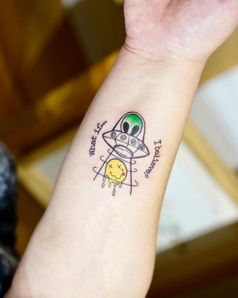 UFO What if I believe Tattoos