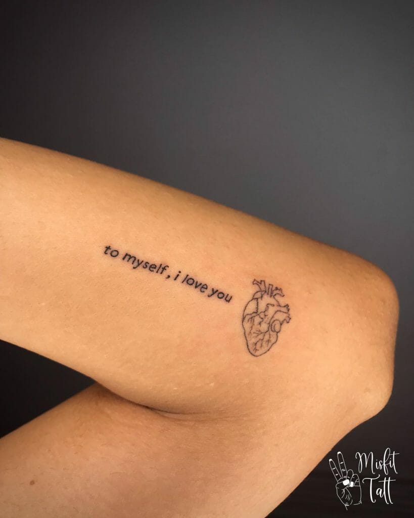 Unique Self-Love Tattoo