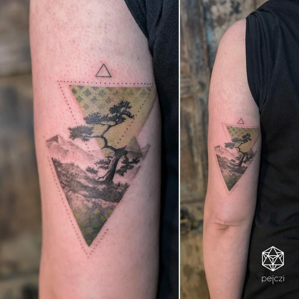 Upside Down Triangle Tattoos