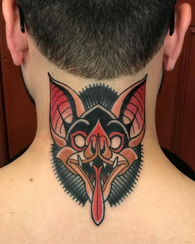 Vampire Bat Long Ear Tattoo