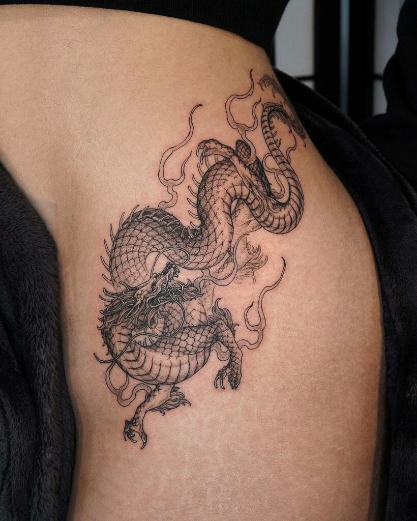 Western Dragon Tattoo
