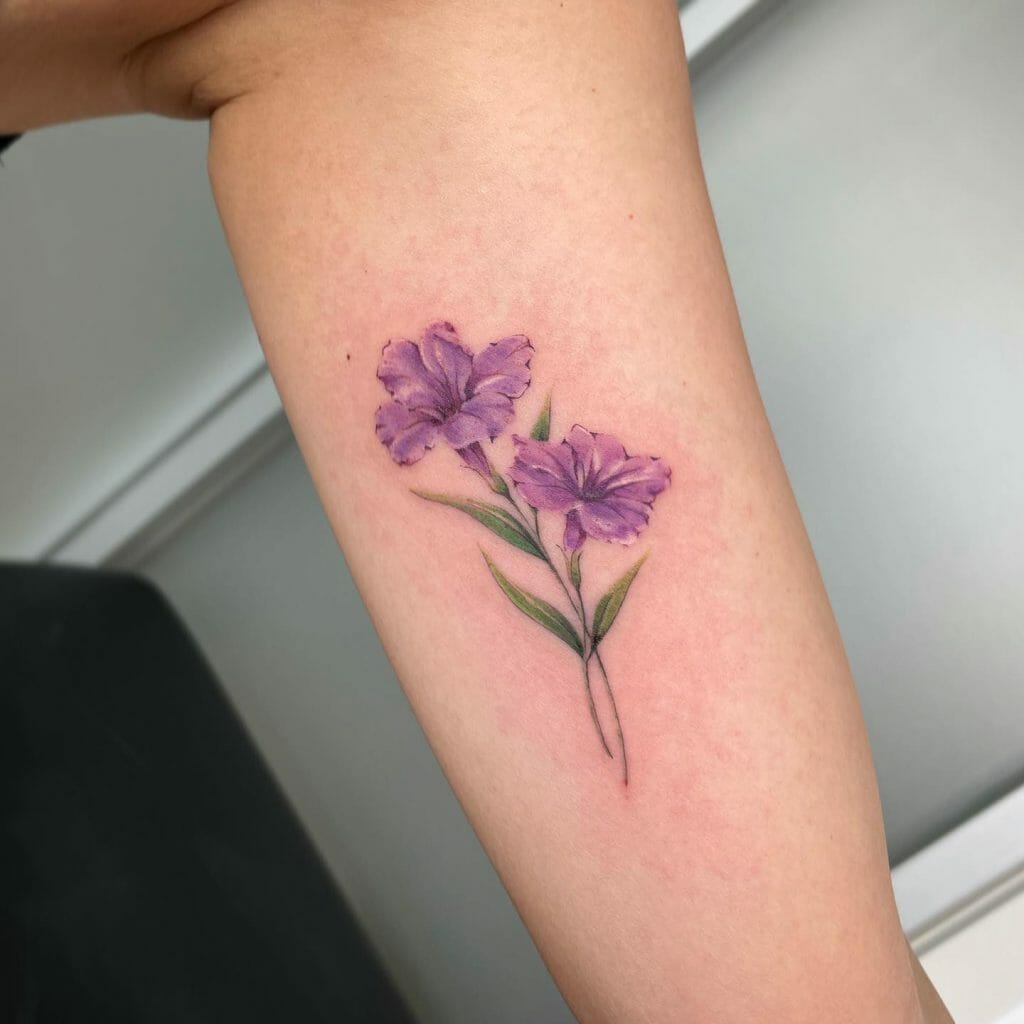 Wild Petunia Tattoo