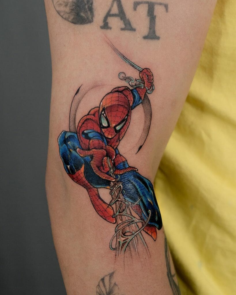 Wild Webs Spiderman Tattoo