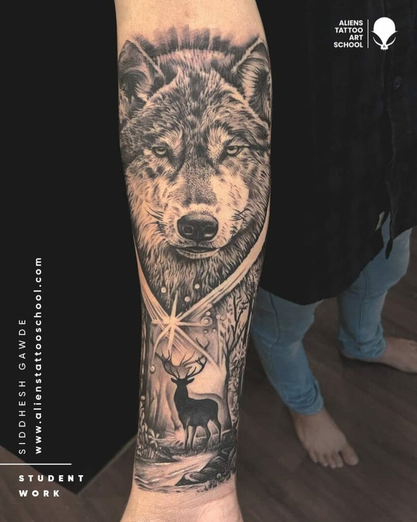 Wolf Head Tattoos