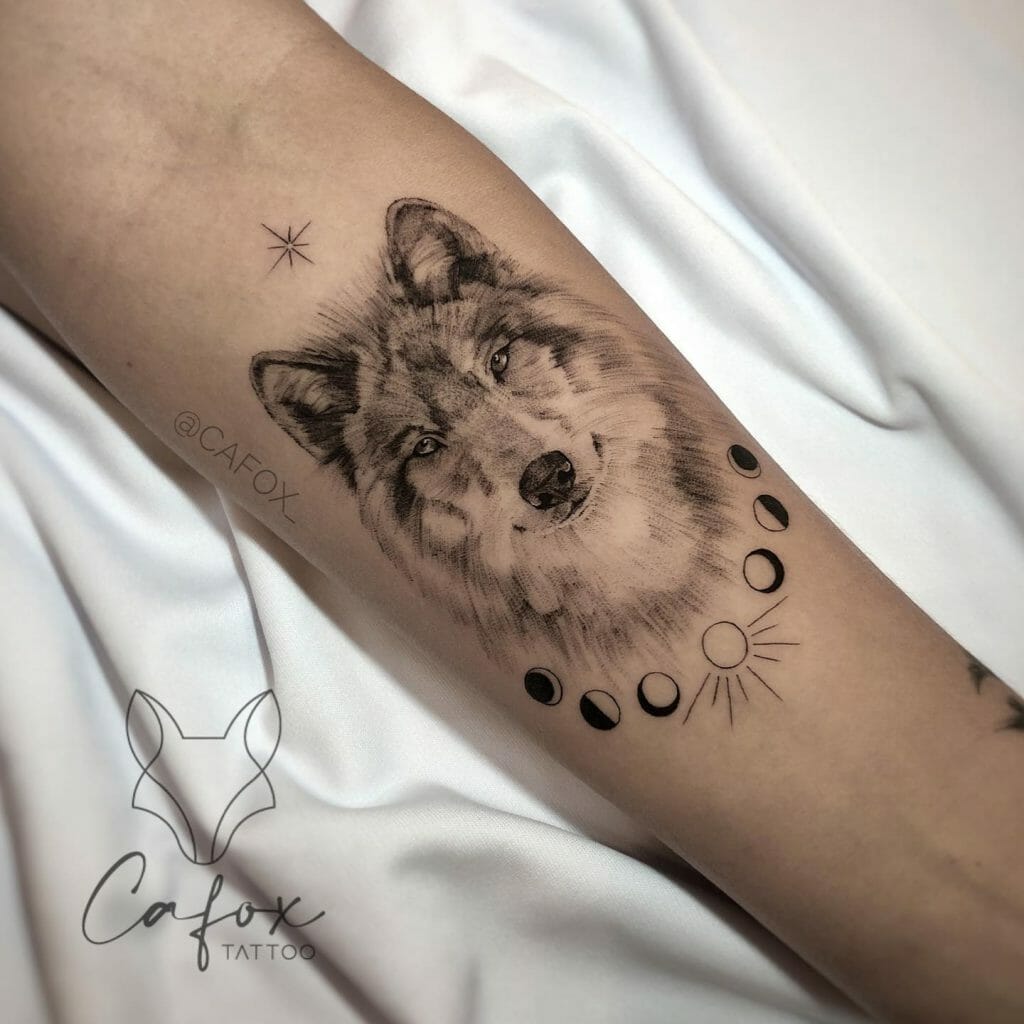 Wolf Tattoo on Forearm