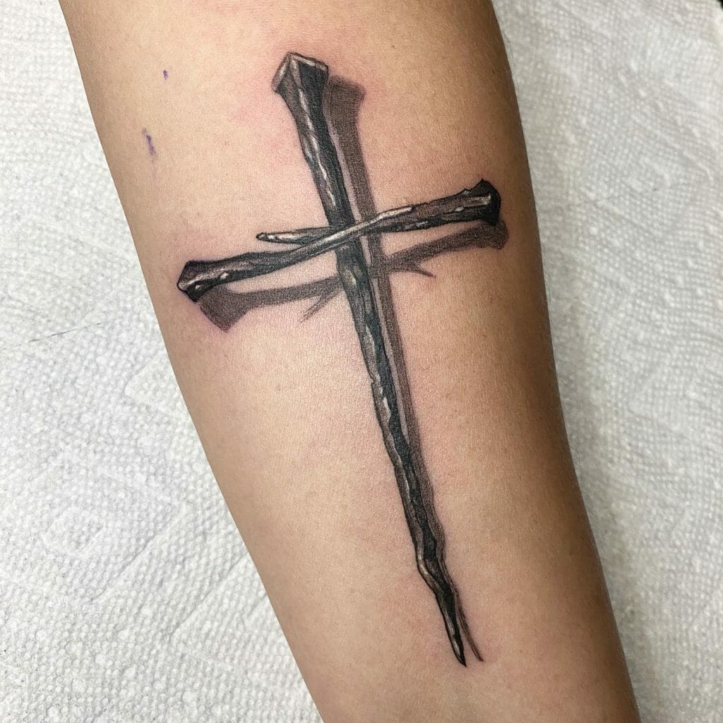 Wooden Cross Tattoo