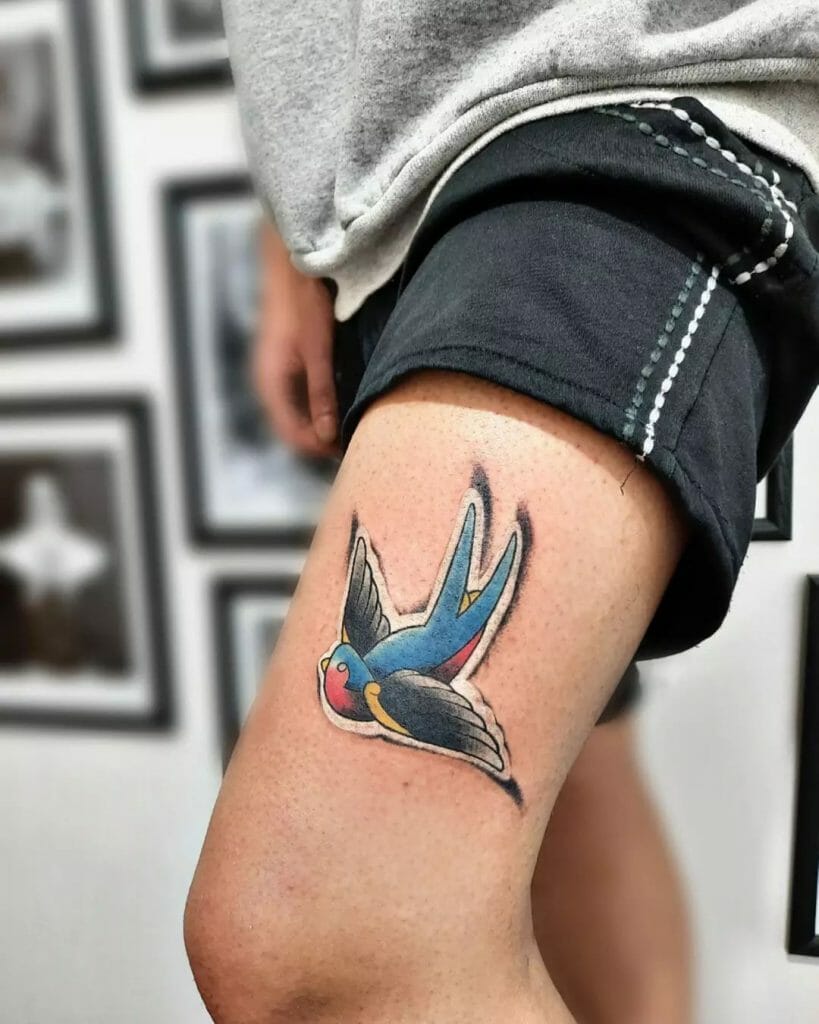 3d Flying Birds Tattoo