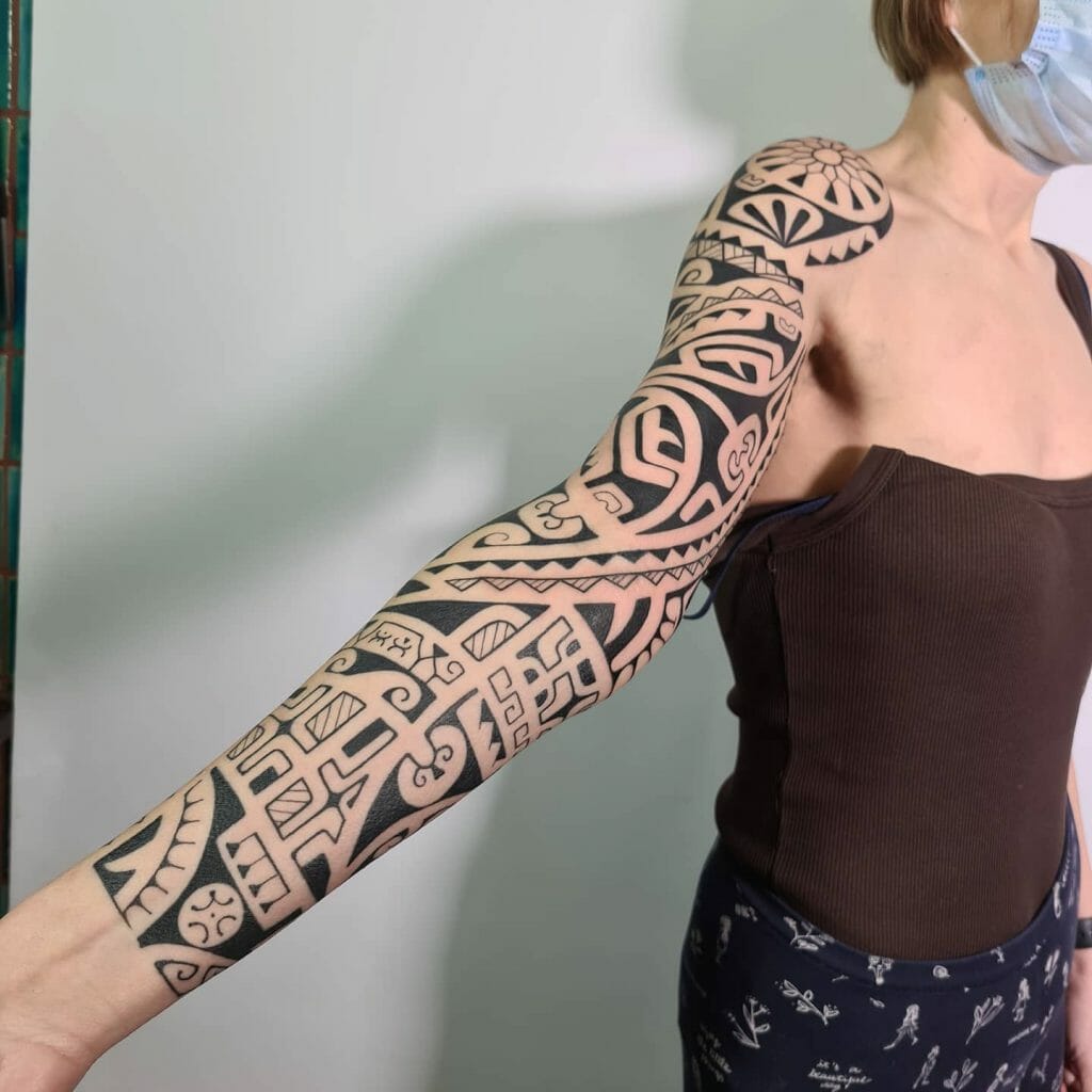 A Blackwork Celtic Sleeve Tattoo