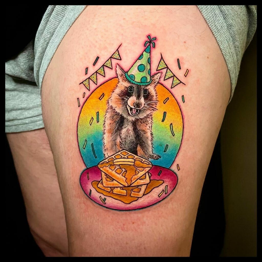 Adorable Party Tattoo Ideas For A Birthday Tattoo