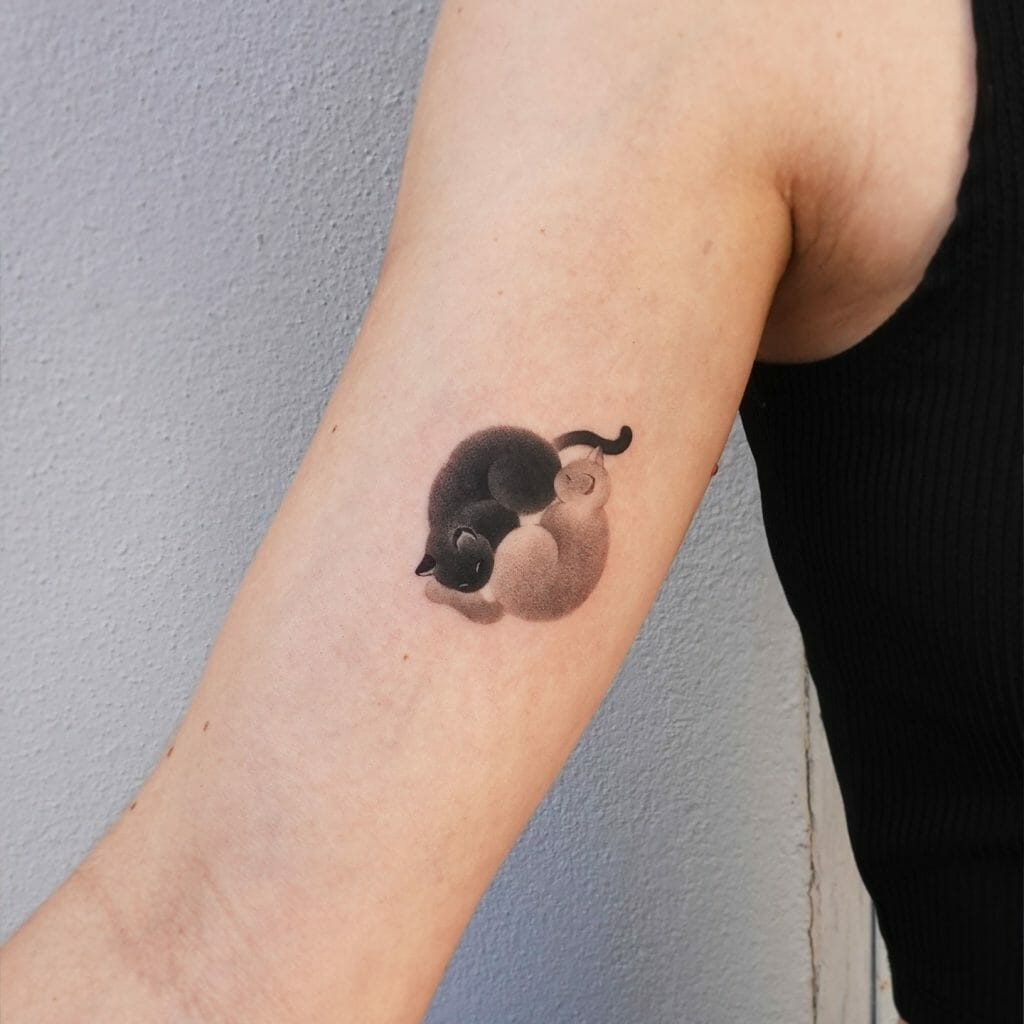 Adorable Small Cat Tattoos Ideas