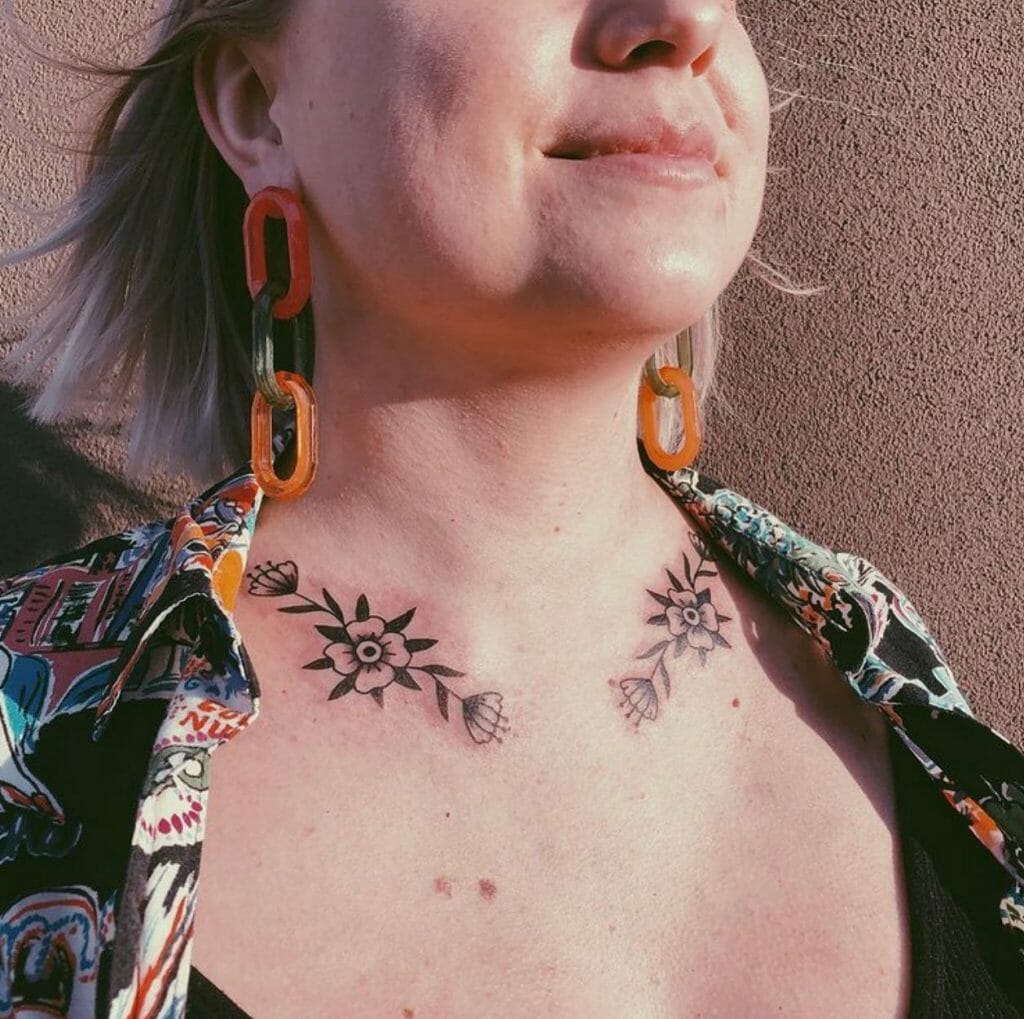Amazing Collar Bone Tattoos For Women