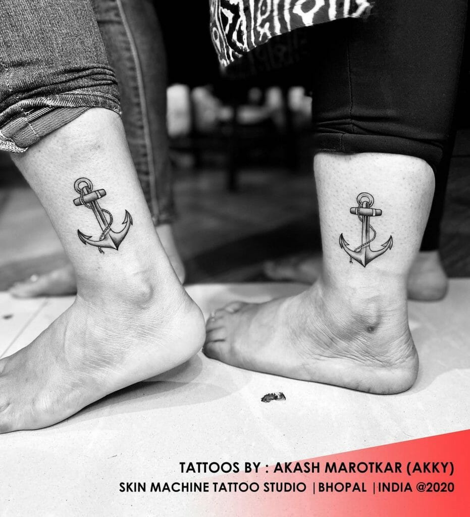 Anchor Sister And Brother Tattoo