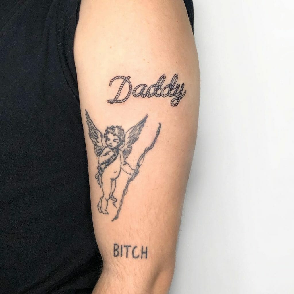 Angel Daddy Tattoo in Arms