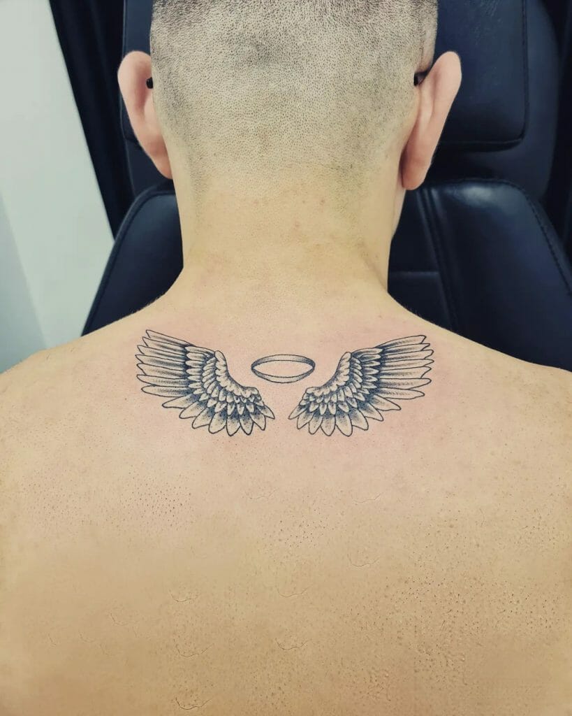 Angel Wing Tattoo On Back
