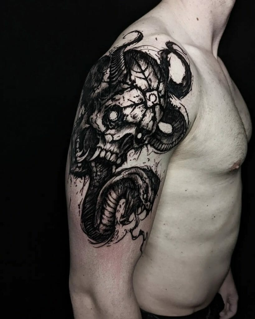 Badass Shoulder Tattoo Designs For Men ideas