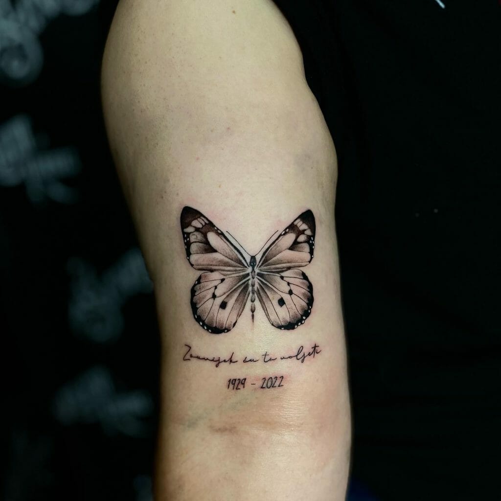 Beautiful Butterfly Tattoo For Men