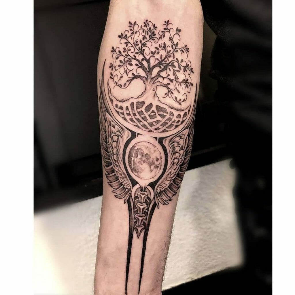 Beautiful Celtic Tree of Life Half Sleeve Tattoos