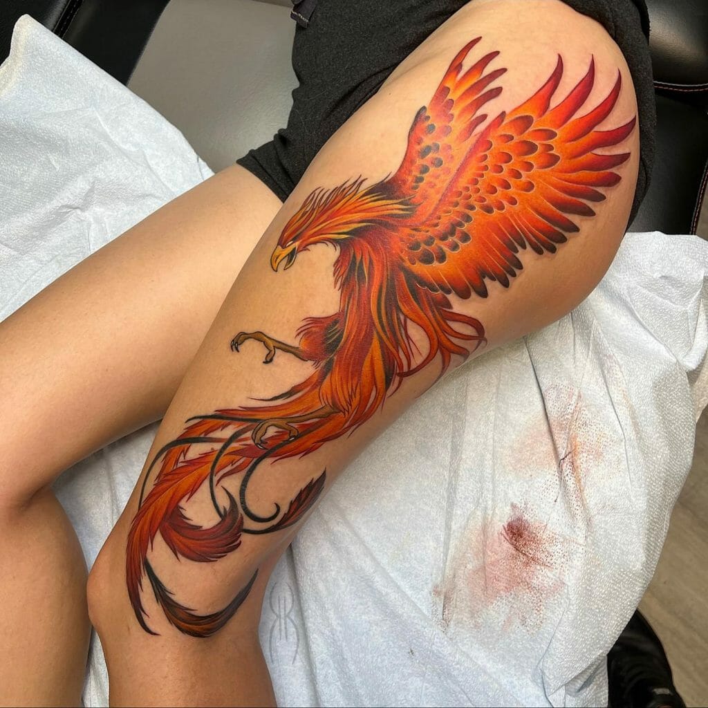Beautiful Rising Phoenix Harry Potter Tattoo Ideas
