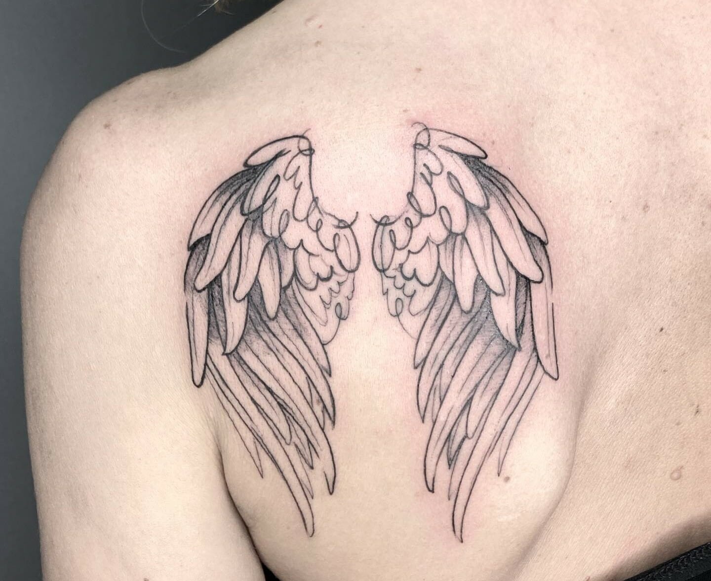 Large Arm Sleeve Tattoo Angel Wings Pigeon Jesus Waterproof Temporary  Sticker | eBay