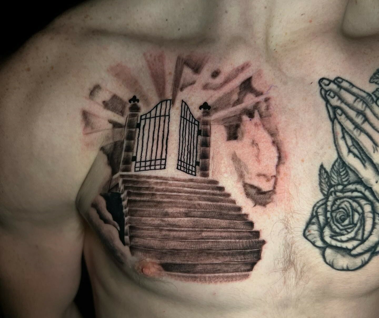 heaven chest tattoos