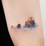 Best Sea Otter Tattoo