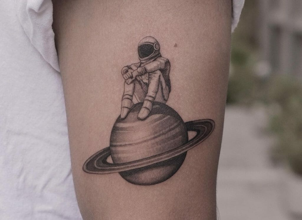 Best Simple Astronaut Tattoo Ideas