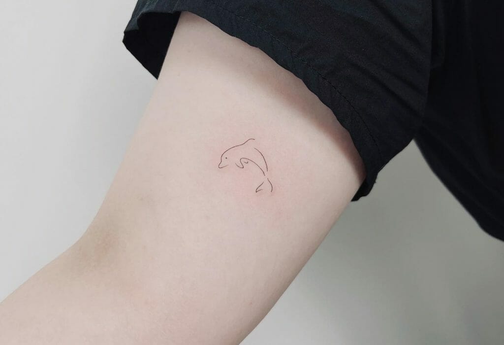 Best Simple Dolphin Tattoos