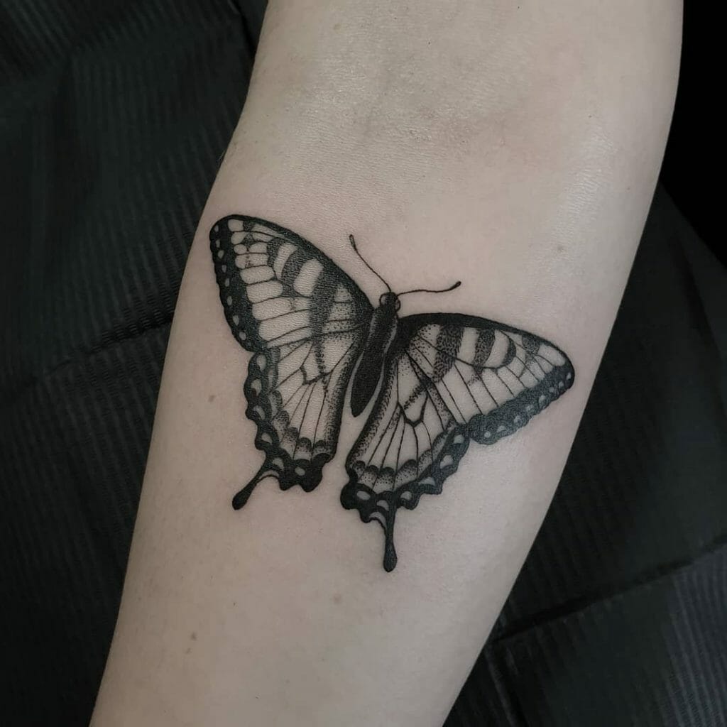 Black Butterfly Tattoo Ideas