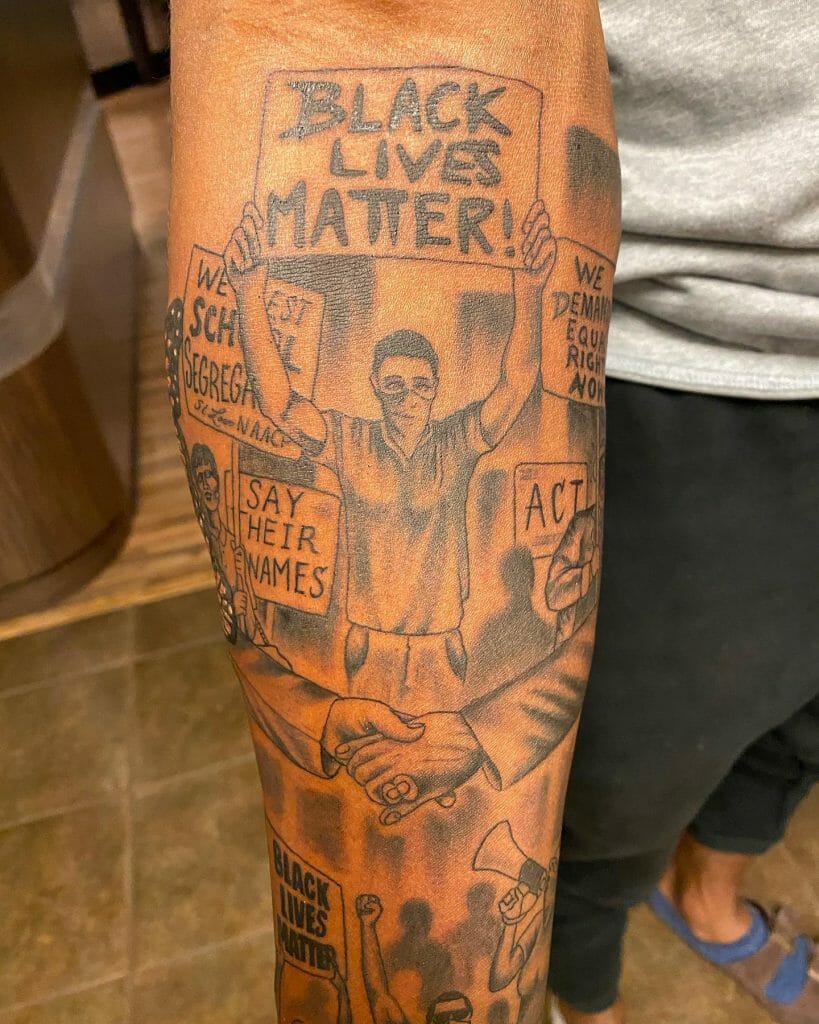 Black Lives Matter Movement Protest Representation Tattoo