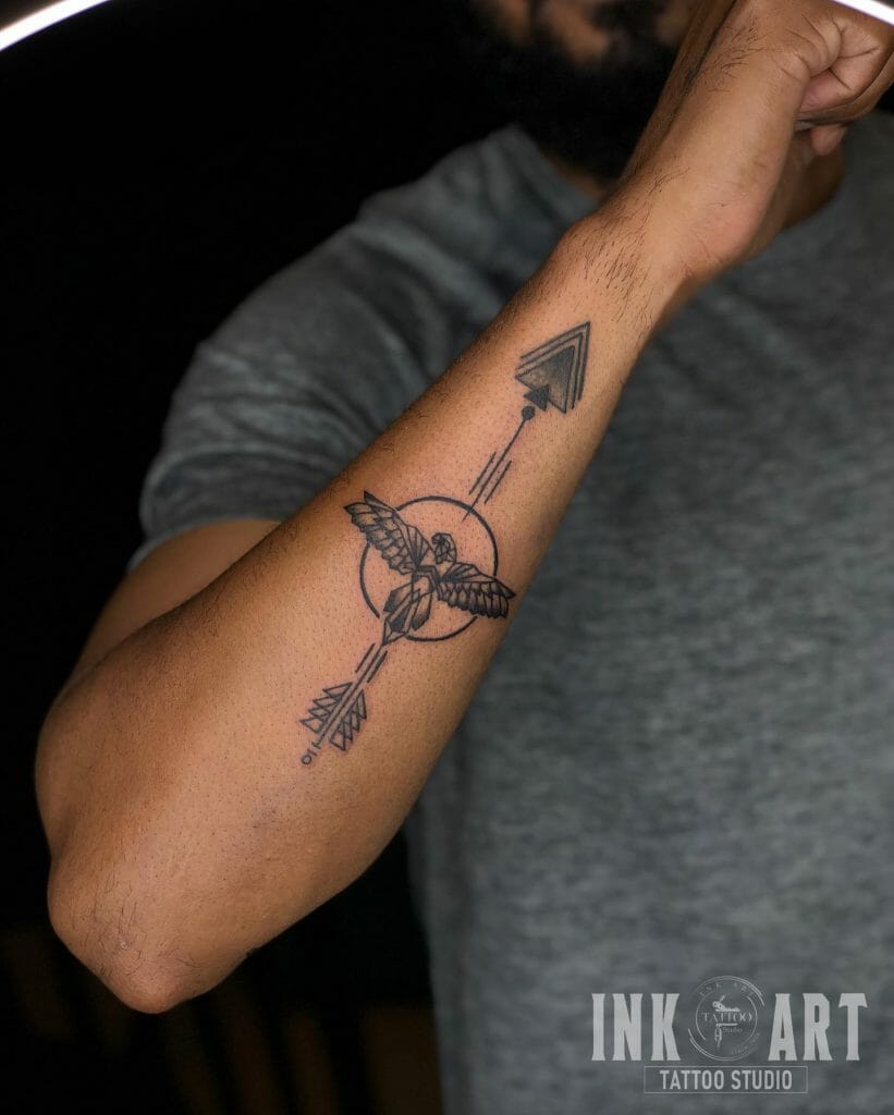 Bow And Arrow Tattoo Men With The Eagle