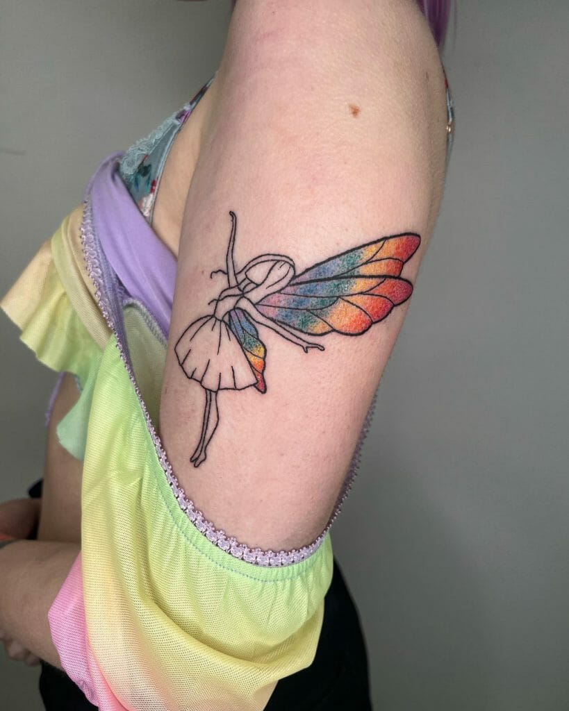 Bright And Colorful Fairy Tattoo Designs For Men And Women ideas