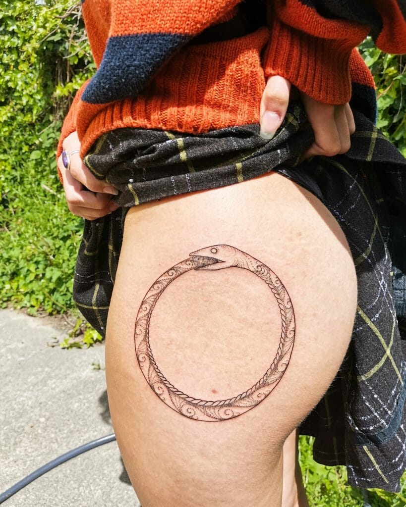 Butt Tattoos With Greek Motif