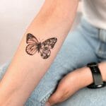 Butterfly With Flowers Tattoo ideas