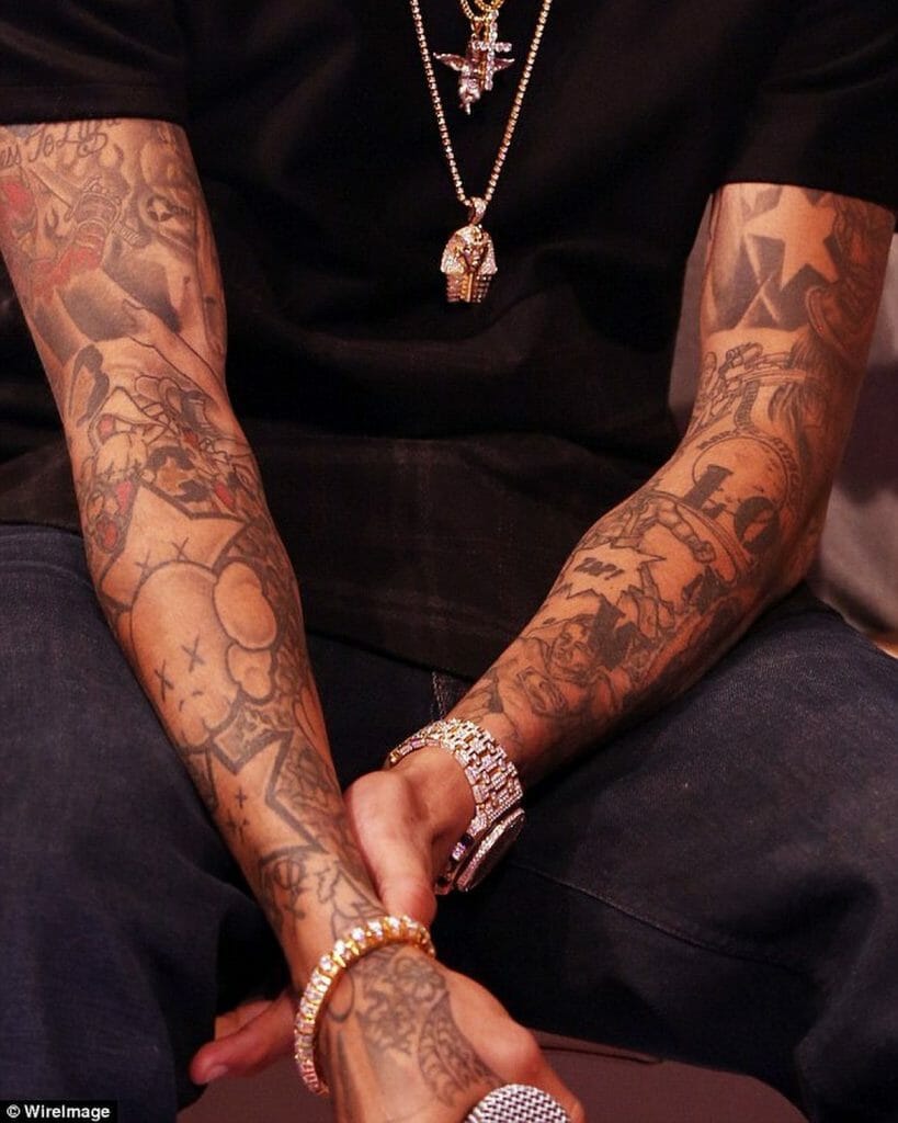 Chris Brown Hand Tattoo
