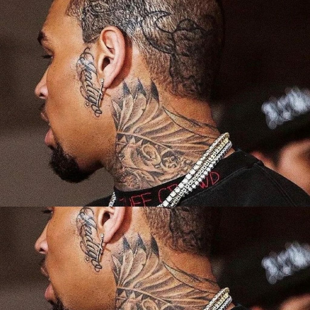Chris Browns Tattoo On Neck