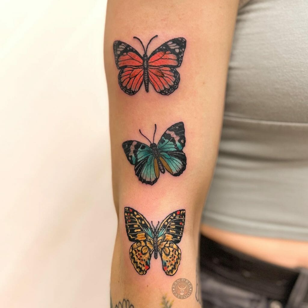 Colourful Butterfly Tattoo
