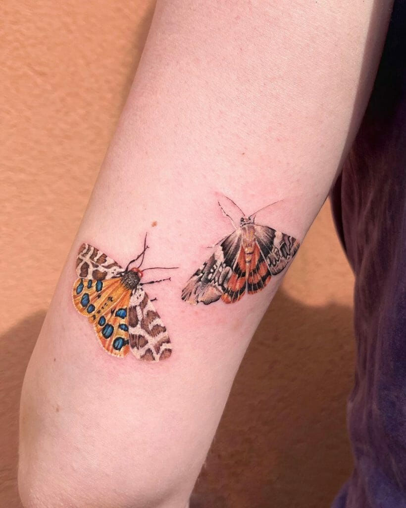 Colourful Realistic Butterfly Tattoo