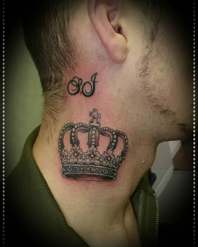 Crown Neck Tattoo Ideas