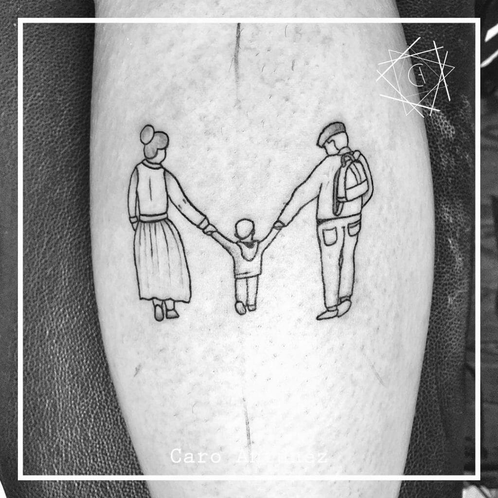 Cute Family Tattoos Idea For Arm