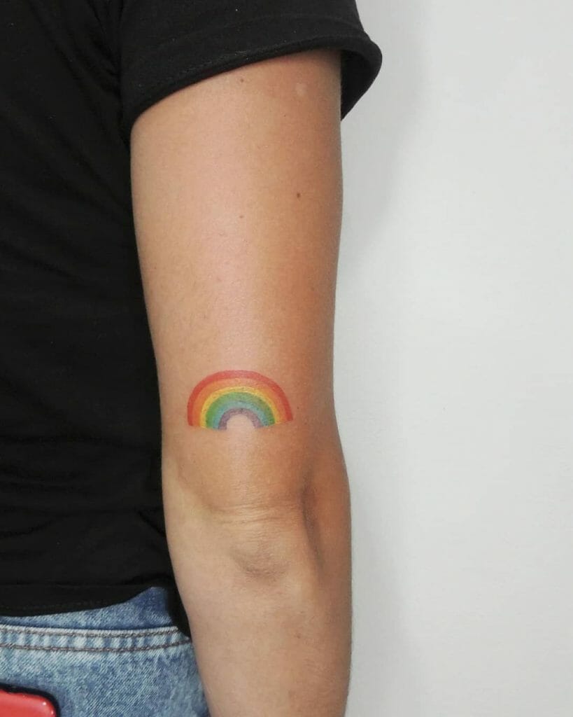 Cute Rainbow Tattoo Designs For A New Beginning