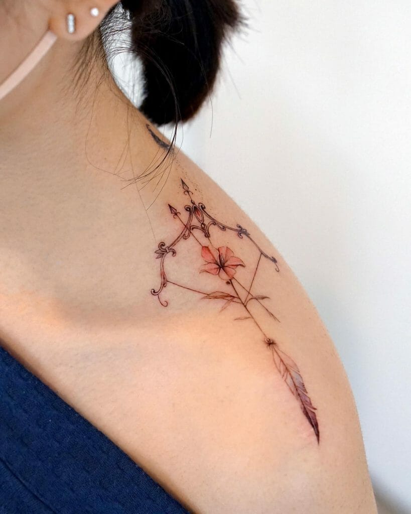 Dainty Top Of The Shoulder Tattoo For Women ideas