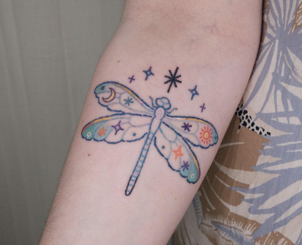 Decorated Dragonfly Tattoo Design ideas
